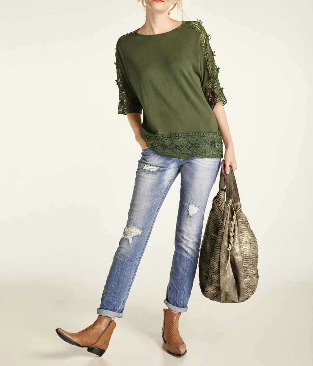 Heine Strickpullover Damen oliv 241.296