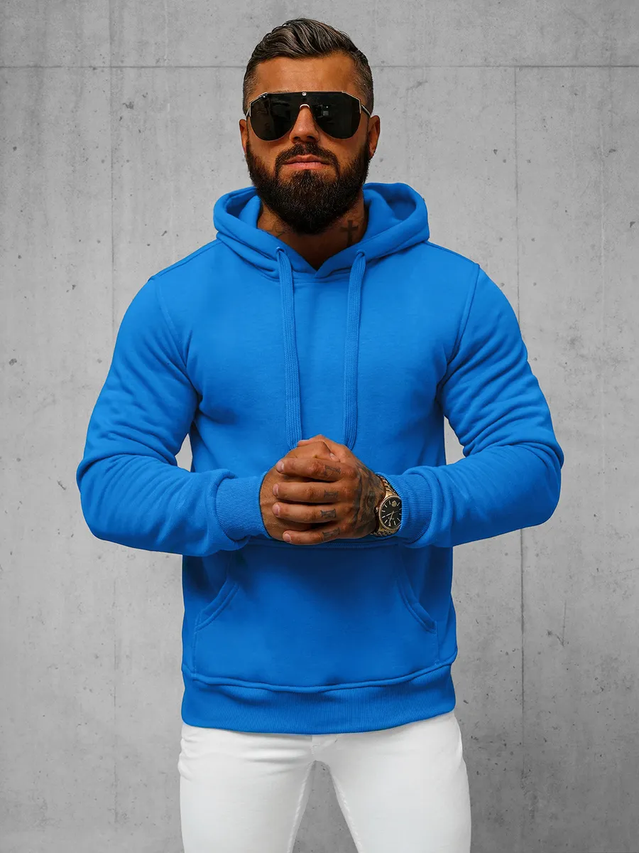 Herren Kapuzenpullover Blau OZONEE JS/2009Z 