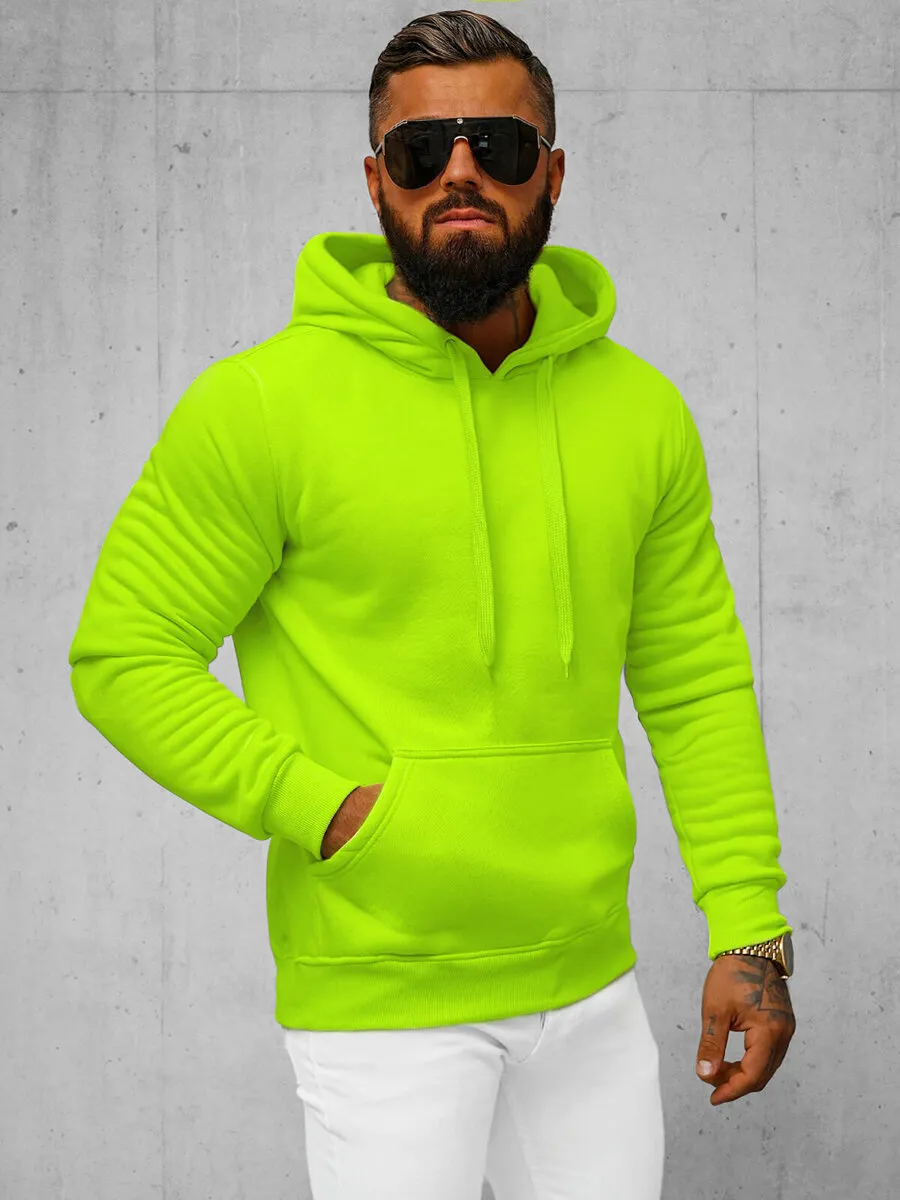 Herren Kapuzenpullover Grün-Neon OZONEE JS/2009Z 