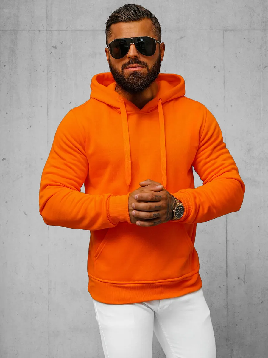 Herren Kapuzenpullover Orange OZONEE JS/2009Z 