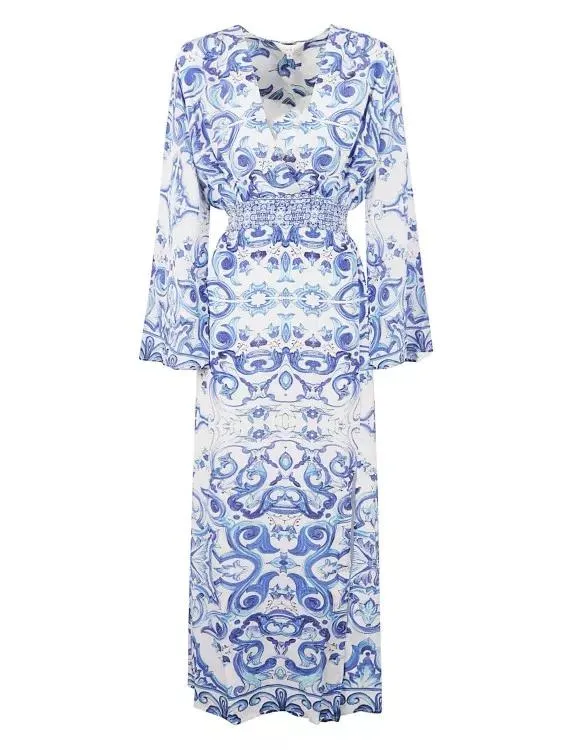   Inoa  Blue Long Dress Blue