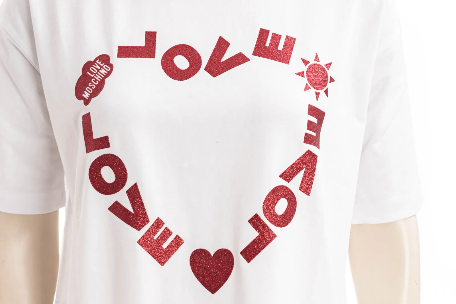 LOVE MOSCHINO Kleid LM JRSY LOGO HEART TEE DRESS 