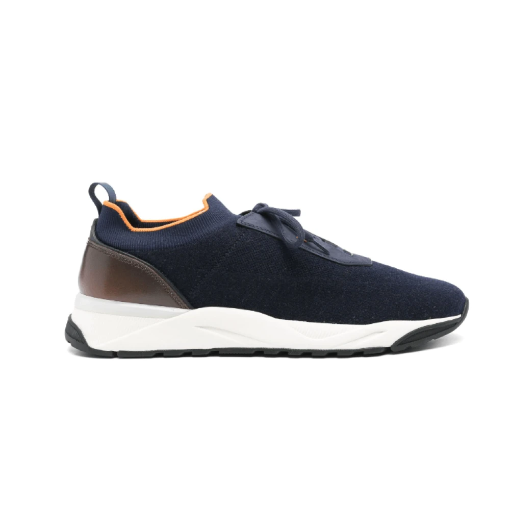 Marineblaue Mesh-Sneaker