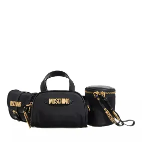   Moschino  Multipockets Shoulder Bag Fantasy Print Black  Crossbody Bag 