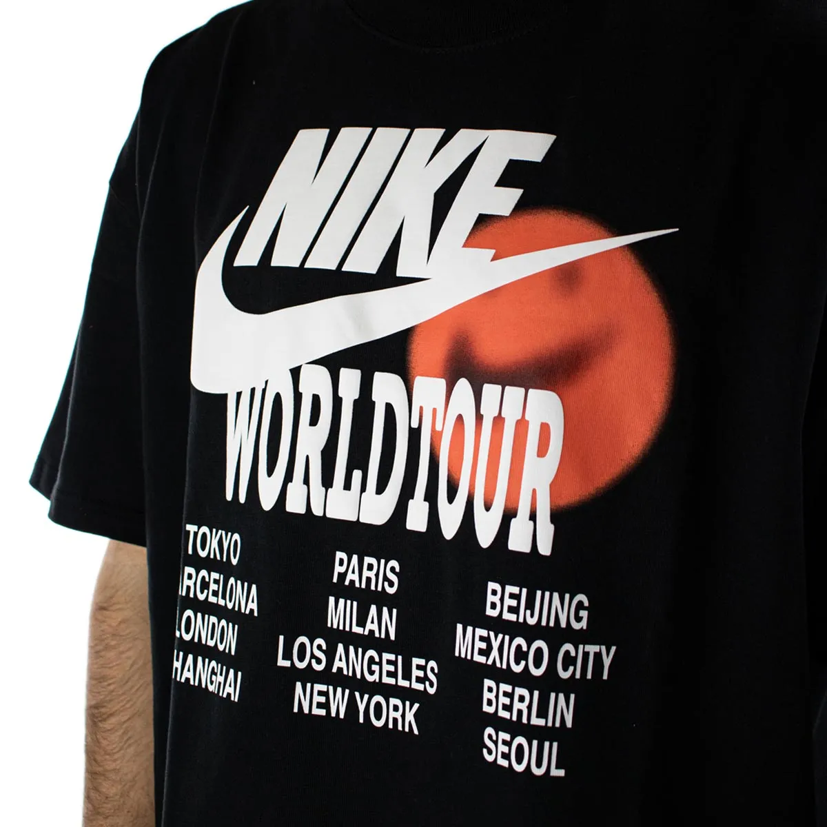 Nike World Tour T-Shirt DA0937-010 - schwarz-weiss