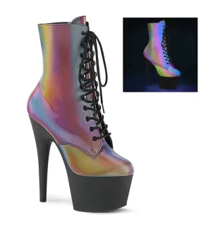 Plateau Stiefelette ADORE-1020REFL - Regenbogen/Schwarz online günstig kaufen