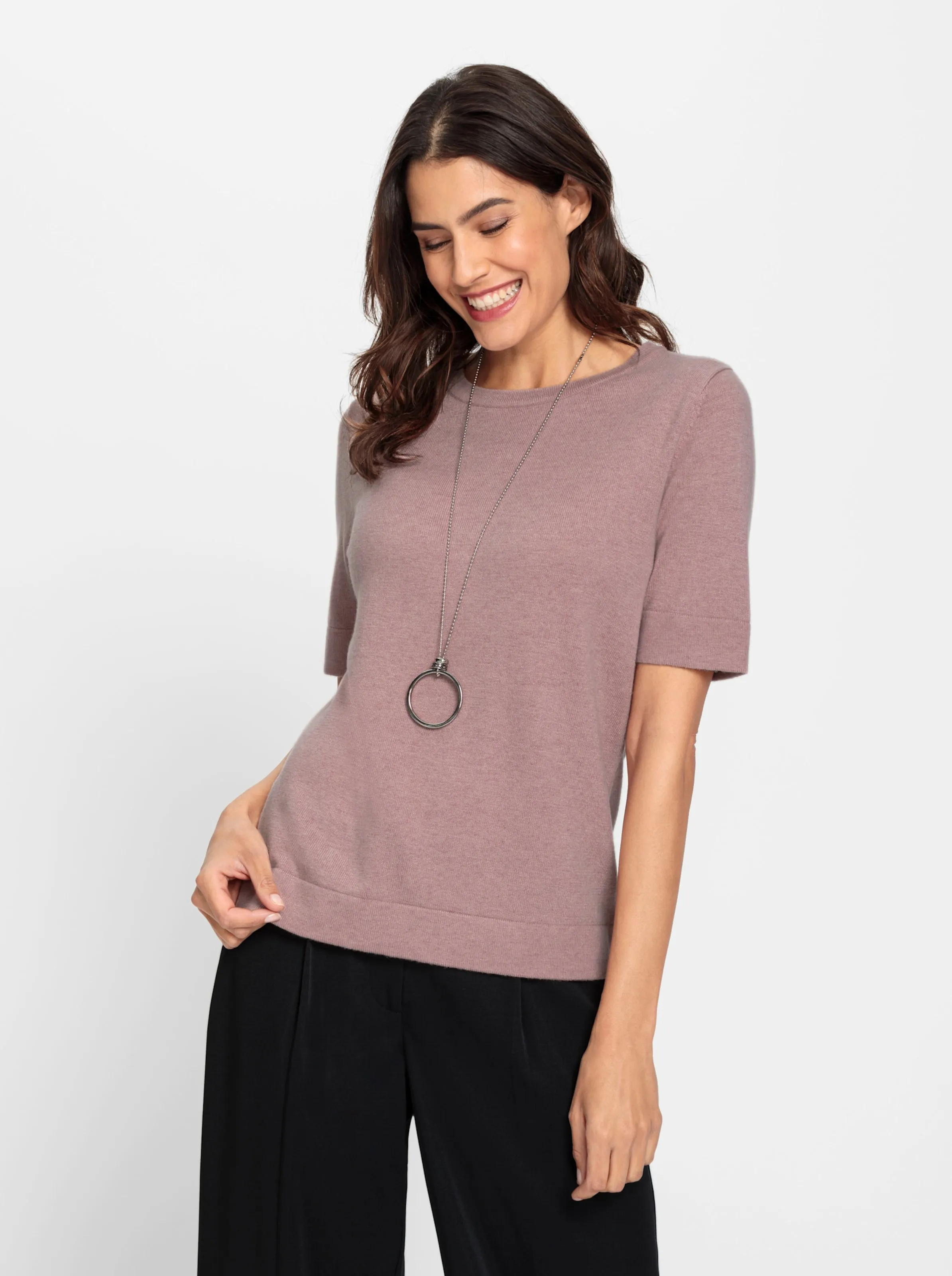 Pullover in mauve