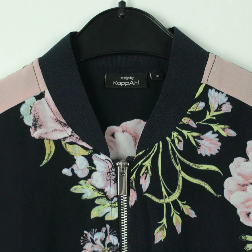 Second Hand KAPPAHL Blouson Gr. S blau bunt geblümt Jacke (*)