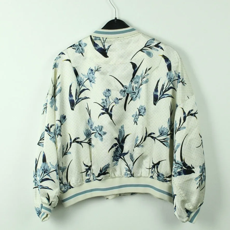 Second Hand  PIECES Blouson Gr. M wei mehrfarbig gemustert Jacke (*)