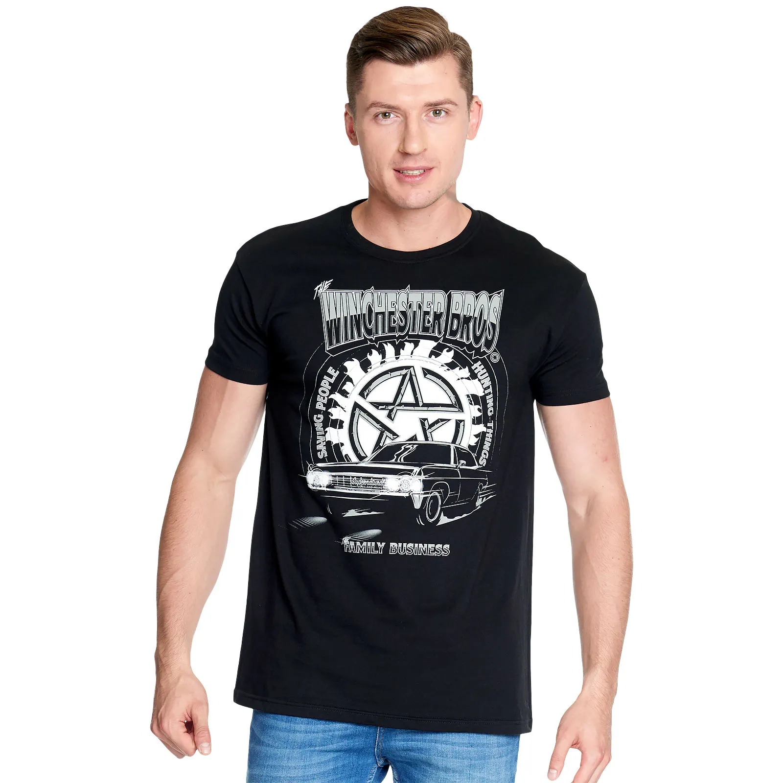 Supernatural - Winchester Bros T-Shirt schwarz | Elbenwald