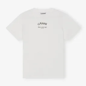 T-shirt GANNI Thin Jersey Relaxed T-shirt T3561-151