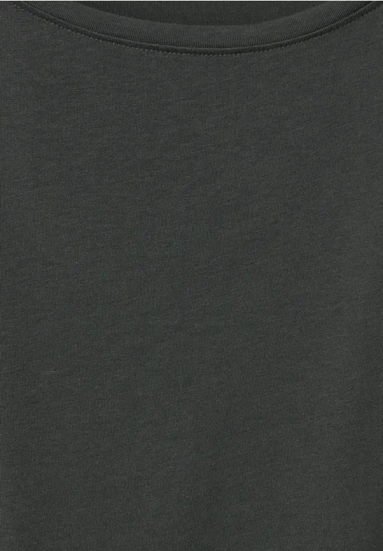 T-Shirt mit Raffdetails