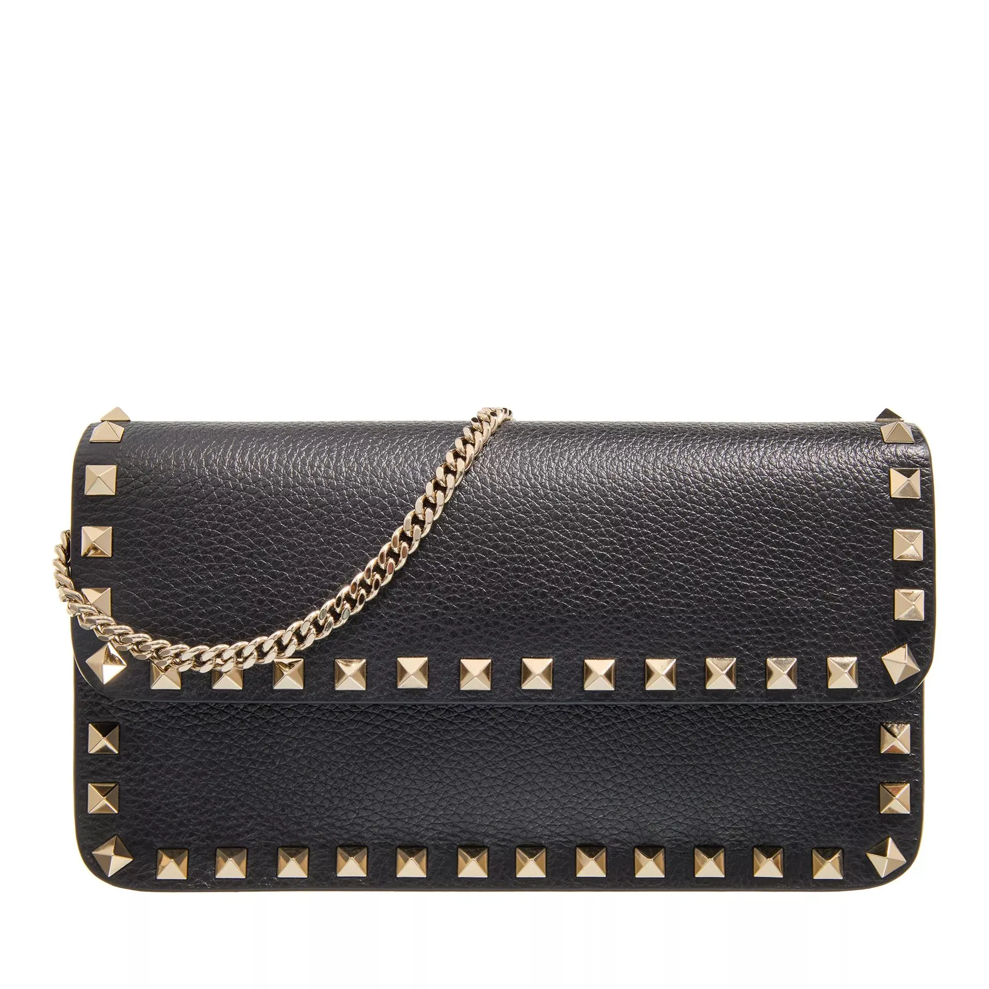   Valentino Garavani  Pouch Rockstud Black  Crossbody Bag 