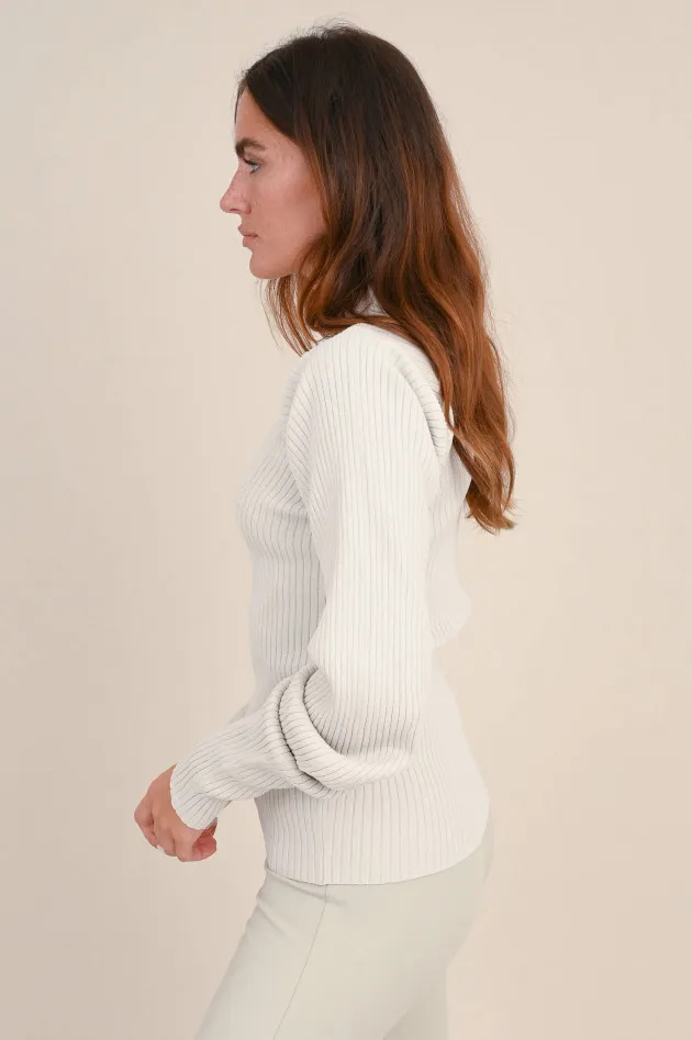 Viskose Strickpullover MARINA in Natur